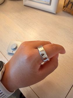 Oura Ring 4th Generation - Chrome Silver Size 11