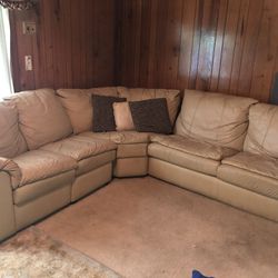 Leather Sectional With Pull Out Bed