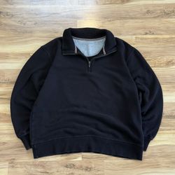 Heavy Navy Blue Quarter Zip