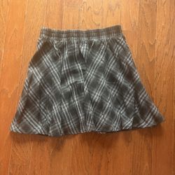 White & Black Mini Skirt