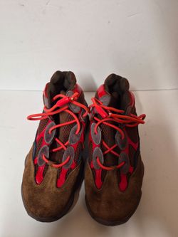Size 10.5 - Adidas Yeezy 500 Brown Red Sneakers