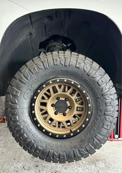 17” 6 Lug Raceline 951BZ Ryno in Bronze with Nitto Ridge Grappler 35/12.50R17