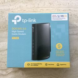 TP-Link High Speed Cable Modem DOCSIS 3.0 Model TC-7620; New in Box