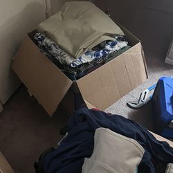 Free clothes, pants and shirt men’s 2X3X used once