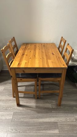 IKEA dining room table and chairs
