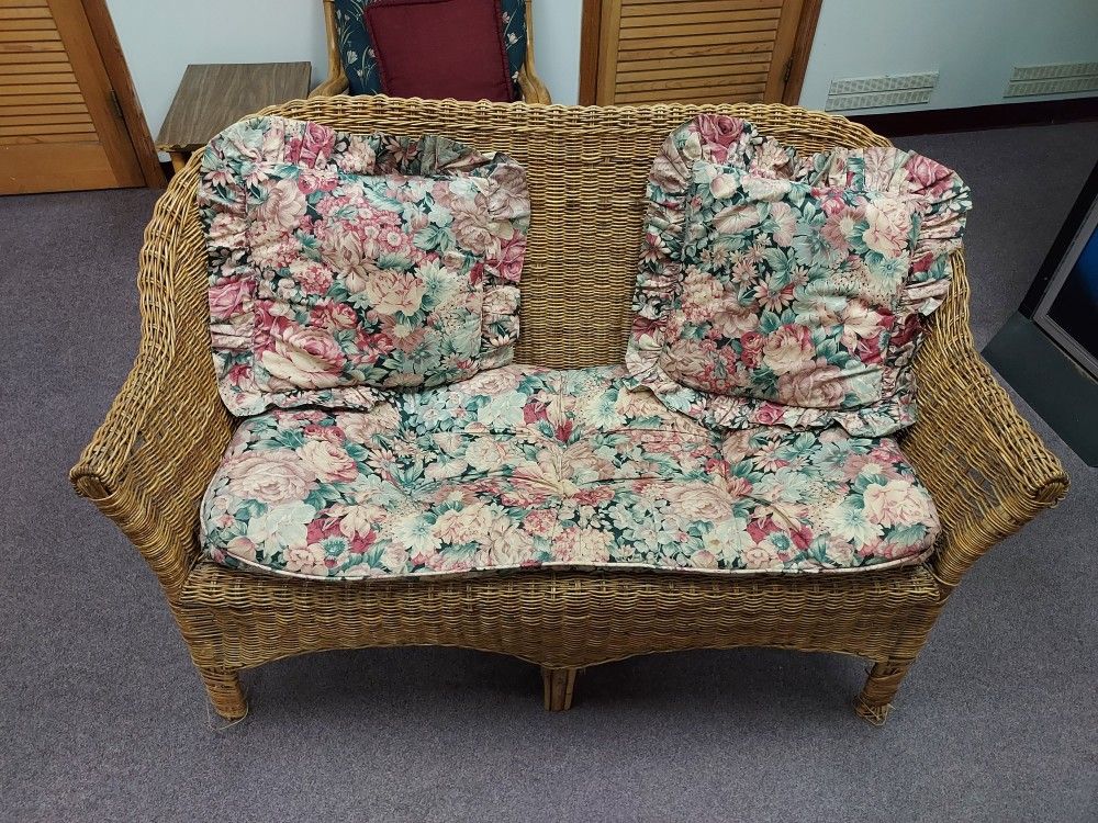 Wicker Love Seat