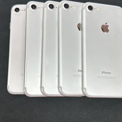 iPhone 7 AT&T  No iCloud lock A bundle of 5 is sold at a low price.