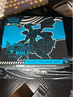 Pokemon TCG - Scarlet & Violet “Black Bolt” Elite Trainer Box