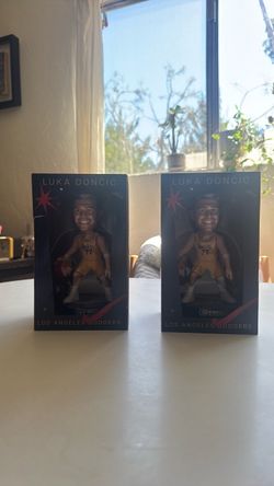 2 Luka Doncic dodgers bobbleheads