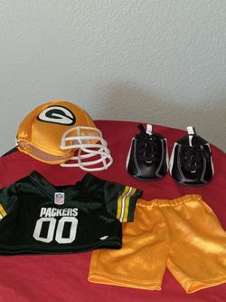 Build A Bear Green Bay Packers Set