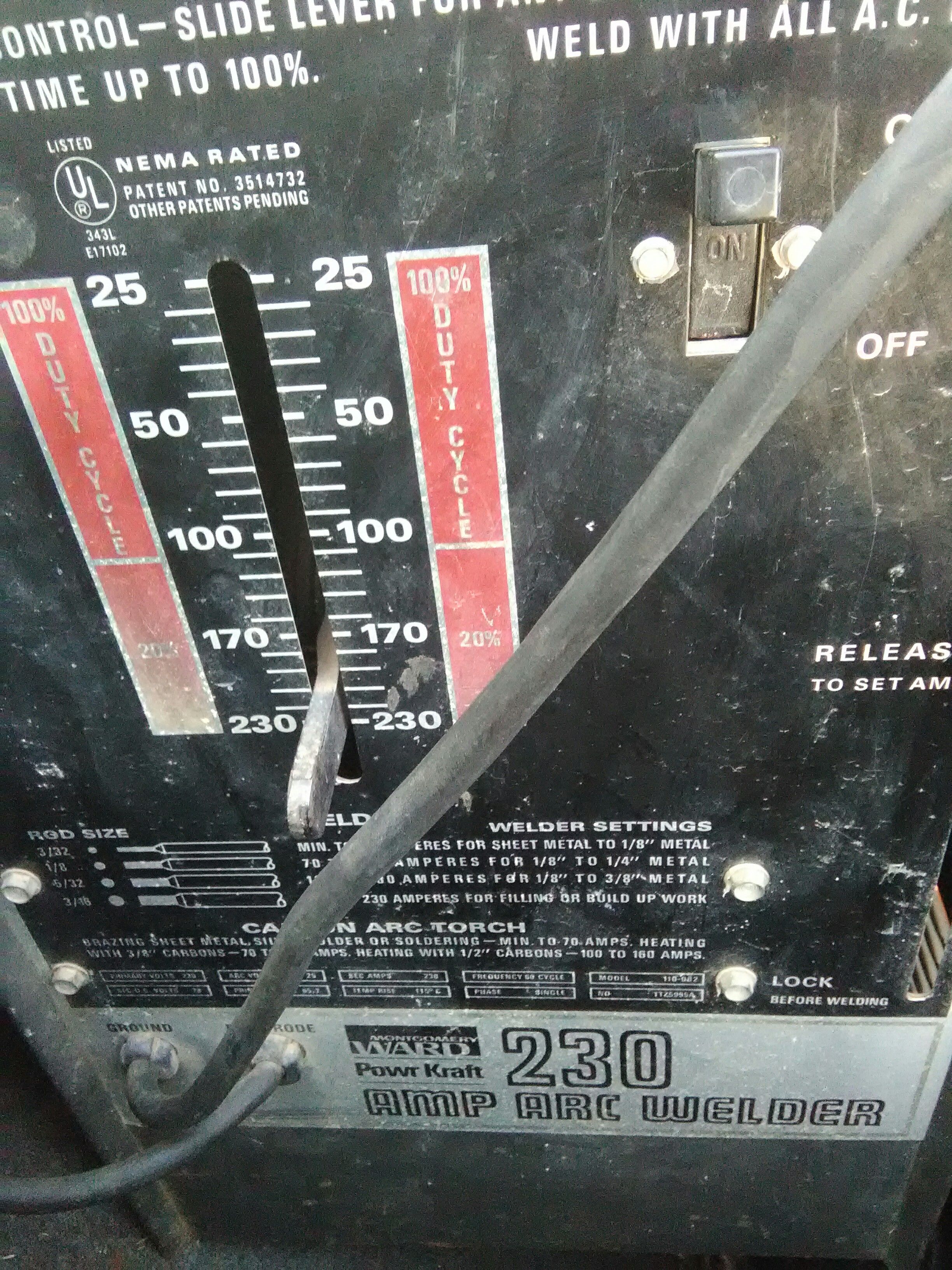 Montgomery Ward "Power Kraft" 230 arc welder