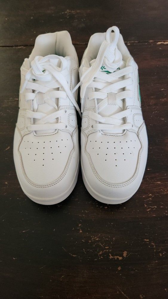 Reebok Classic Nylon Low White & Green Trainers