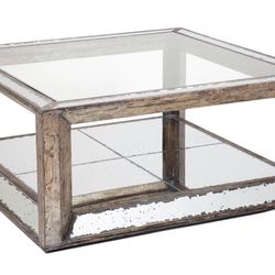 Z Gallerie Pascual Mirrored Coffee Table 
