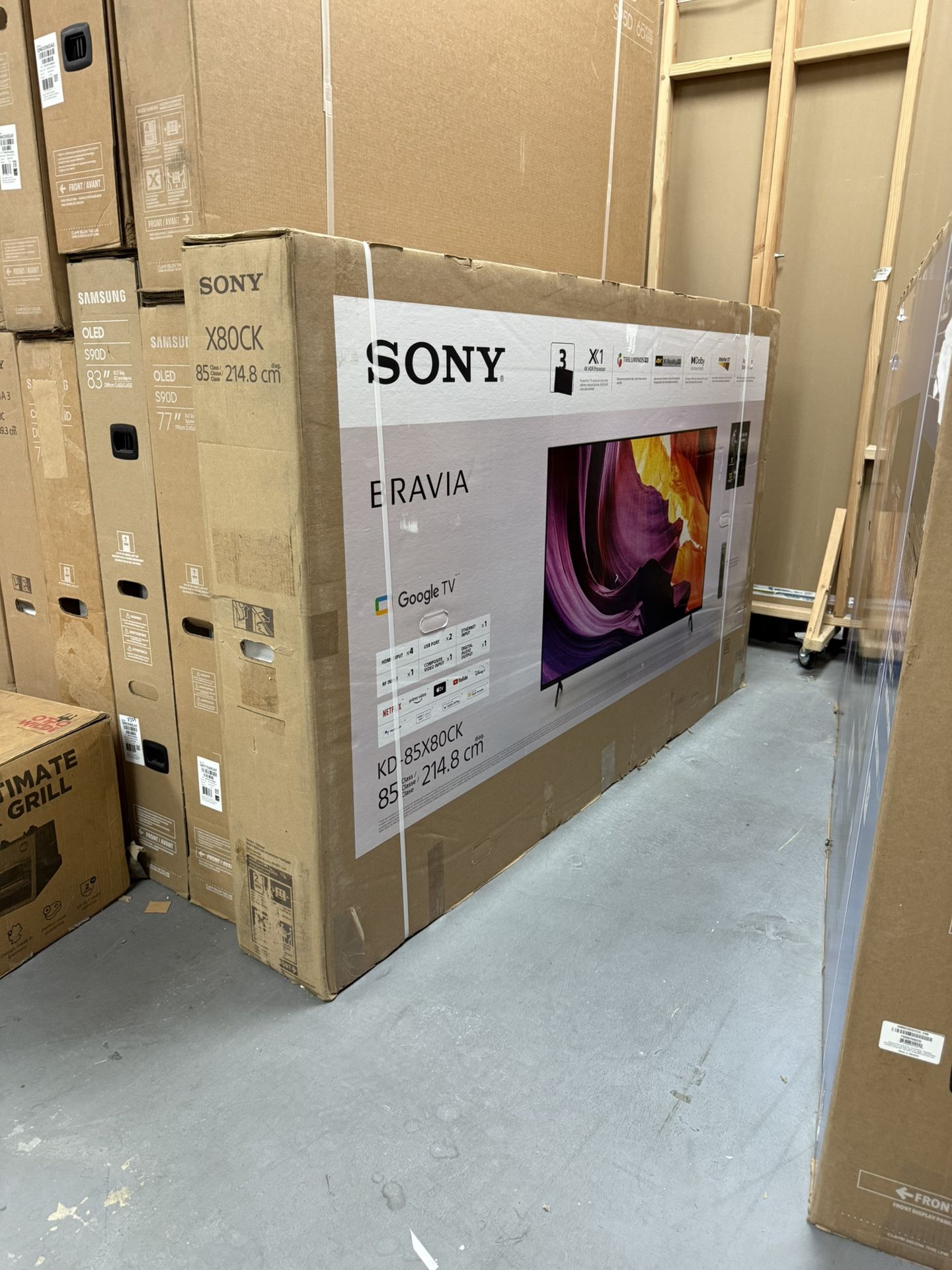85” BRAVIA X80K 4K HDR SMART TV