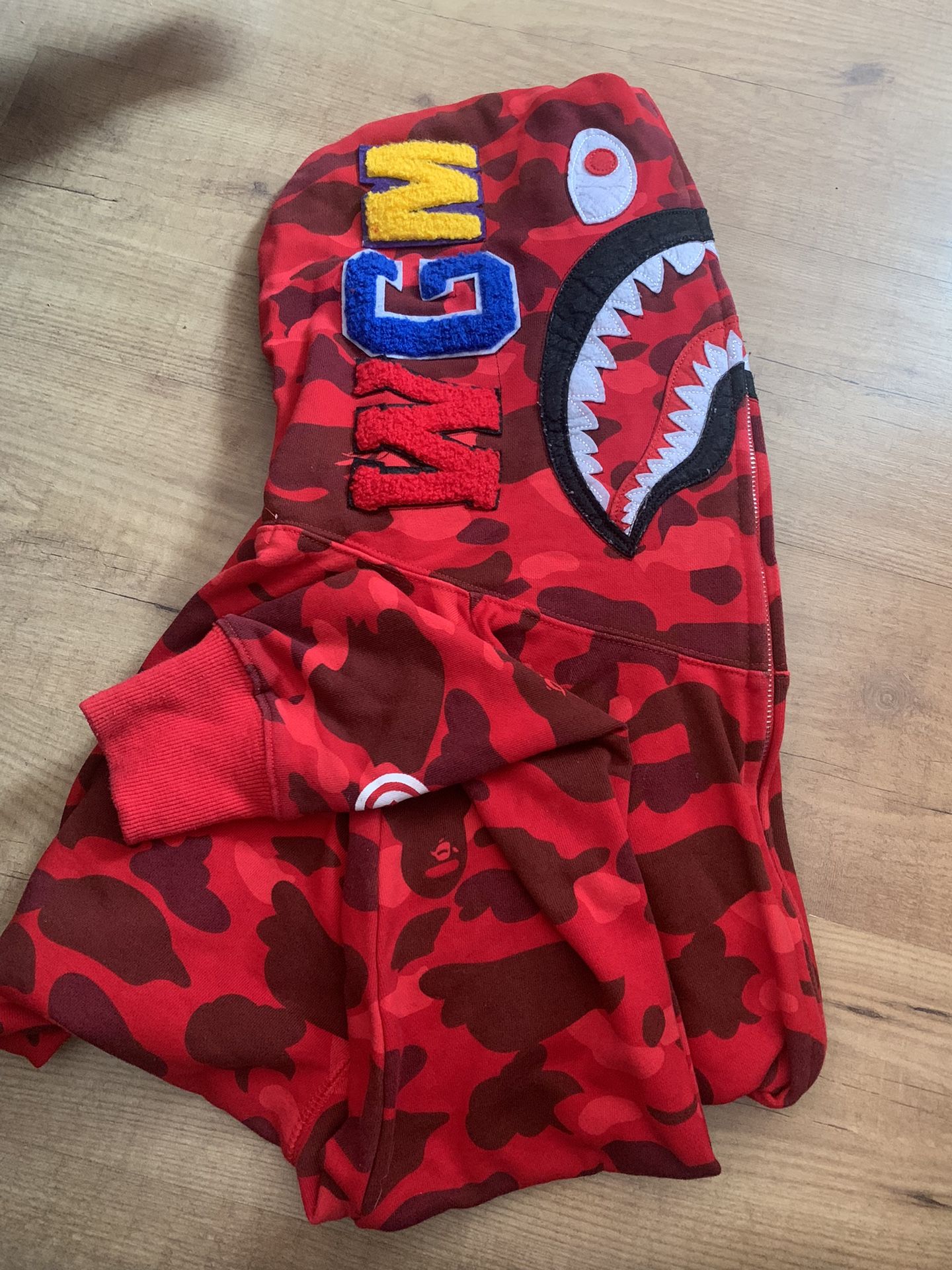 Bape Red Hoodie