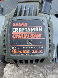🪚 Sears Craftsman 18” Gas Chainsaw – 2.6 Cu. In. / 42cc – Project Saw