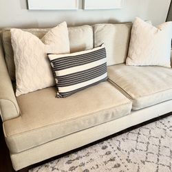 Ashley Cream Couch Amazing Shape No Animals Or Smokers!