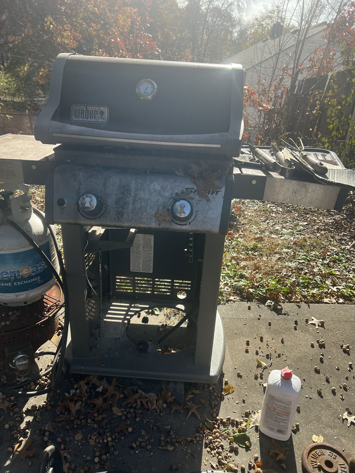 Free Gas Grill Needs Cleaned And Propane Take Only