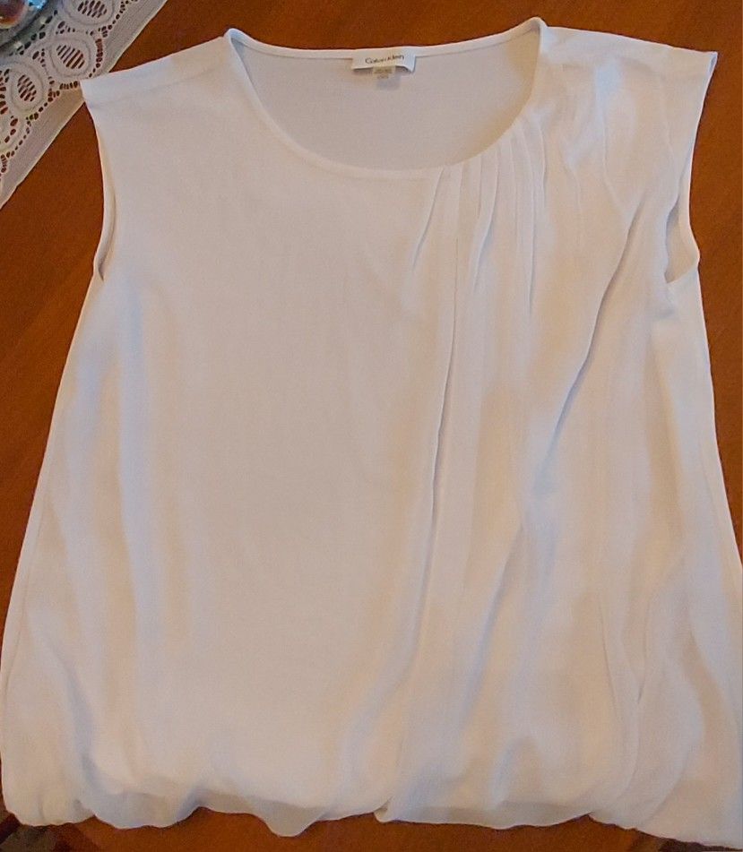 Ladies Calvin Klein White Top/Blouse
