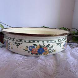 Vintage enamel pan