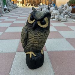 New Owl Made Out Of Cement Perfect Gift 