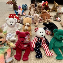 BEANIE BABIES WITH ALL TAGS PERFECT CONDITION