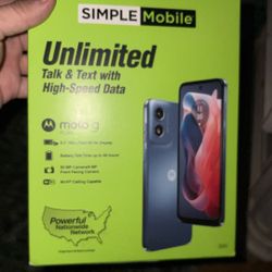 Prepaid Phone Unopened Brand New Moto G Play