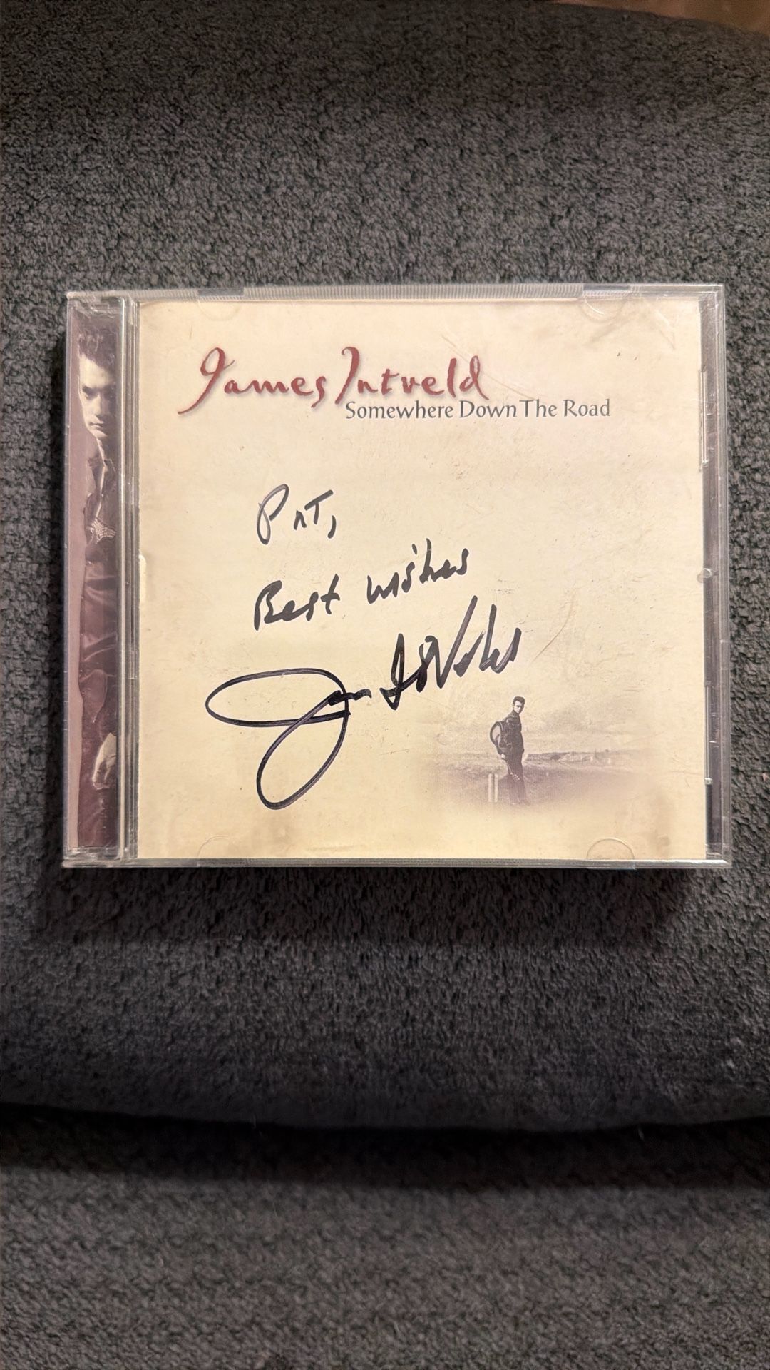James Intveld Signed CD- Somewhere Down The Road