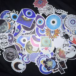 Evil Eye & Moon Stickers 50+