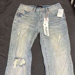 Purple Jeans Size 30 Authentic 