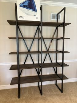 Restoration Hardware Wyatt Double Shelving Unit