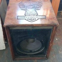 Vintage Harley Davidson Speaker Cabinet 
