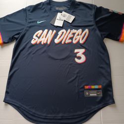 Size L Jackson Merrill San Diego Padres Men's Nike Obsidian 2026 City Connect Stadium Jersey
