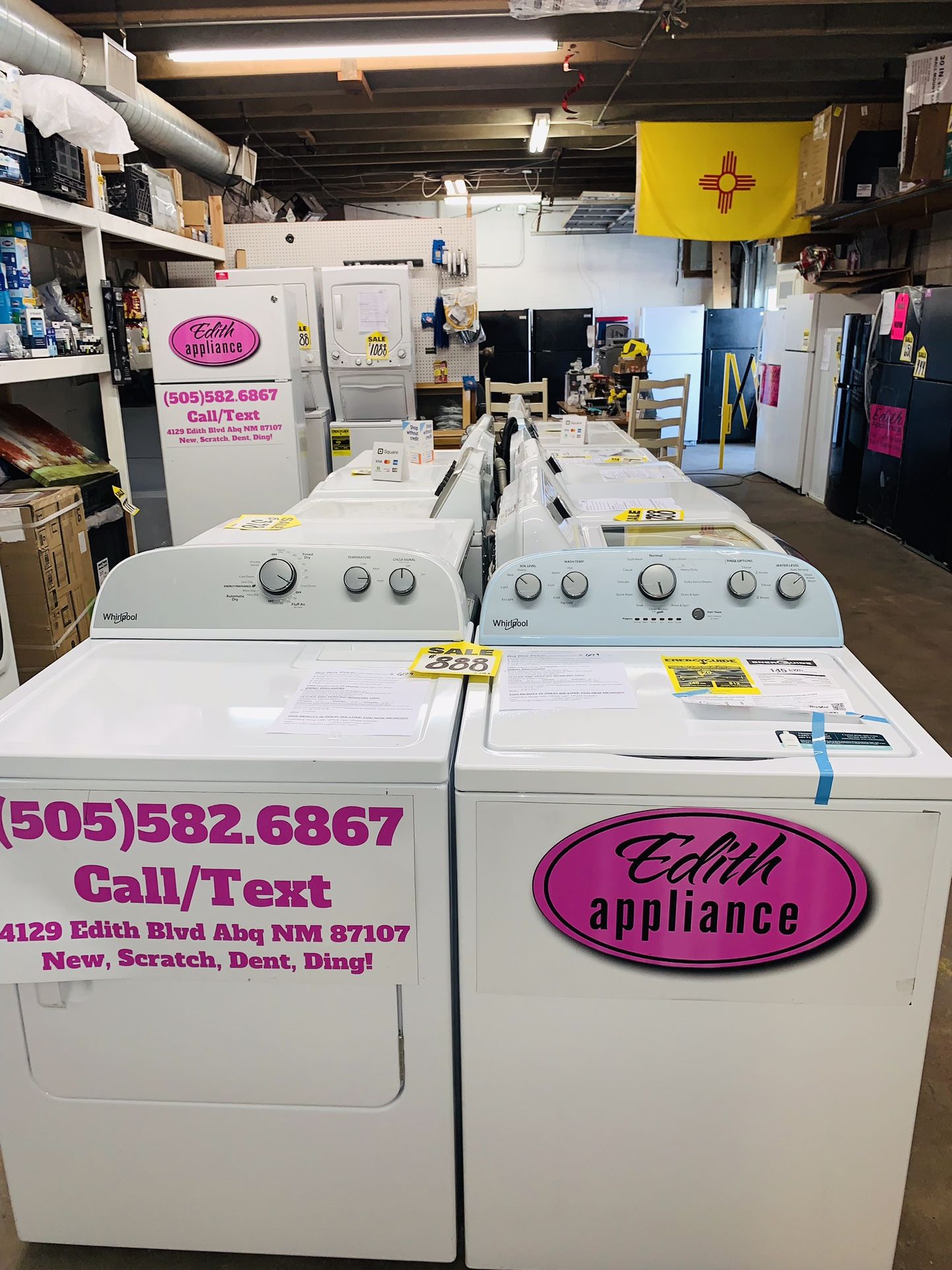 New Whirlpool Washer And Electric Dryer 