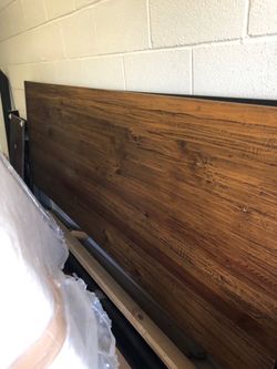 King Sized Wooden Platform Bed