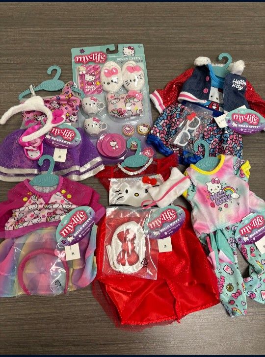 Hello Kitty 18" Doll Clothes -- Fits American Girl Dolls