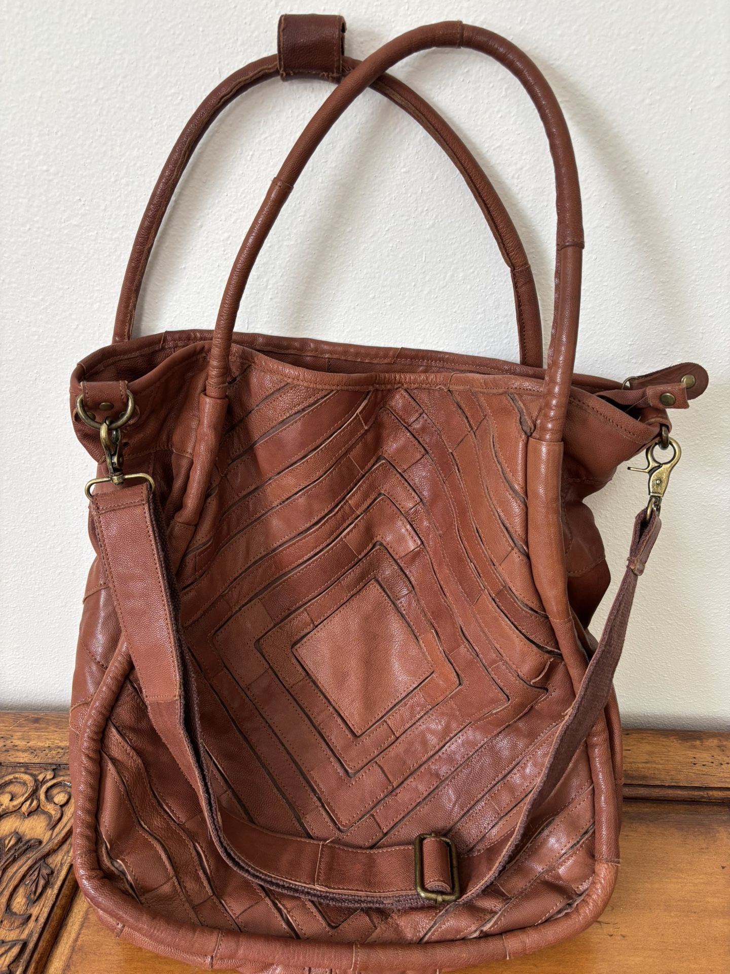 Leather Carryon/Tote Bag