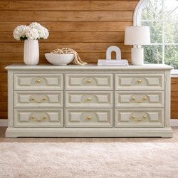 Vintage French Country 9 Drawer Dresser