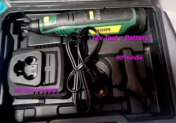 TECCPO 12v Rotary Tool W Flex Shaft Battery Charger for Sale in