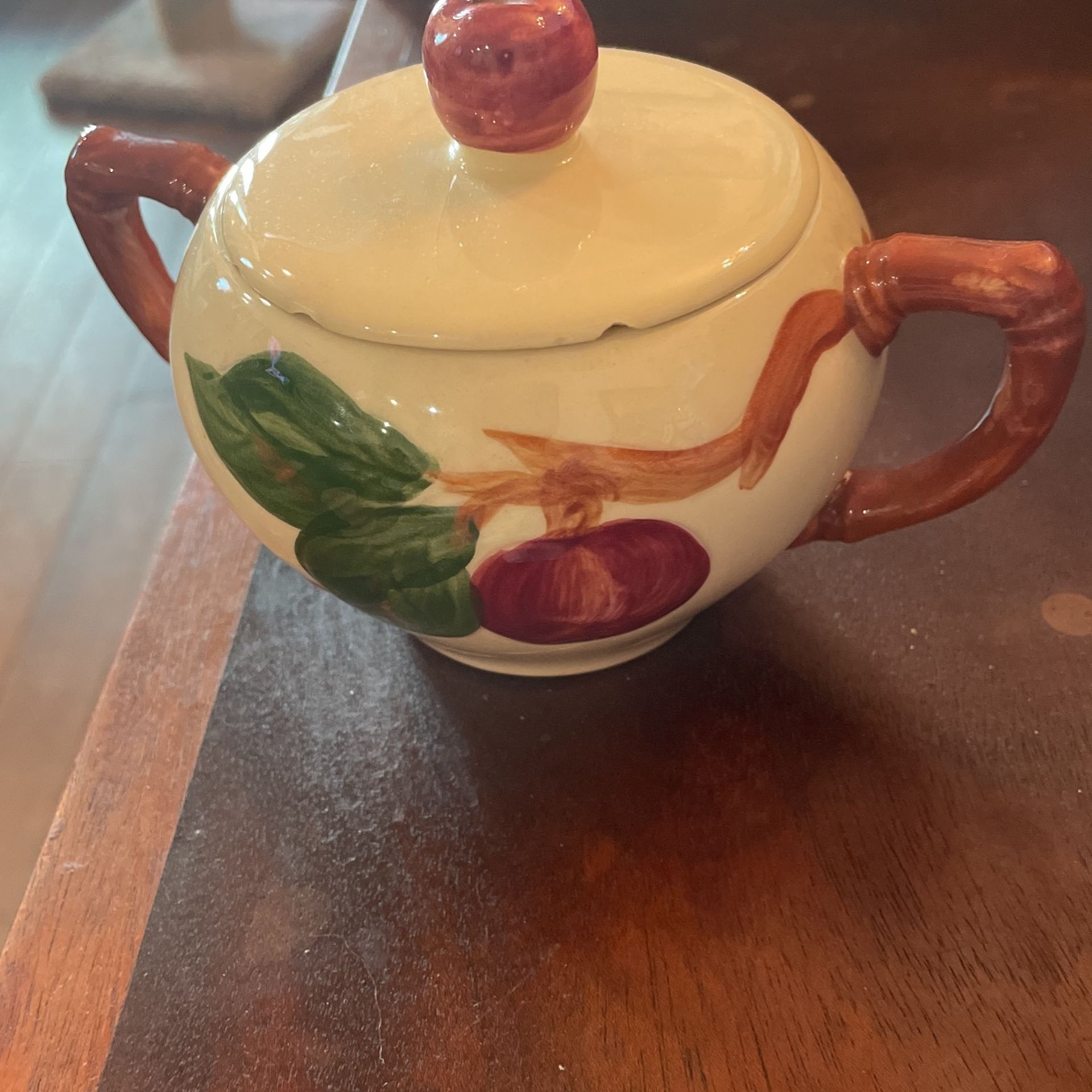 Vintage Franciscan Apple Sugar Dish 