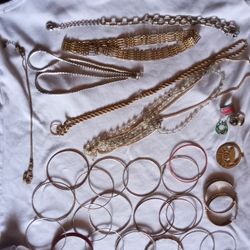 Jewelry Bracelets And Necklaces, Earrings $1.00 Each Or All For $10.00