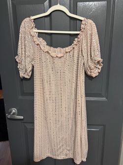 Blush Pink Sequin Mini Dress