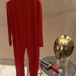 Jason Friday The 13th Halloween Costume Party 3 Piece Set New Size 10