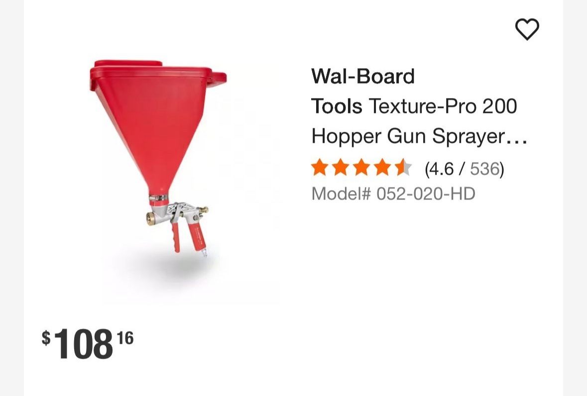 Hooper Gun Texture Drywall Construcción Makita Dewalt Milwaukee Senco Ryobi