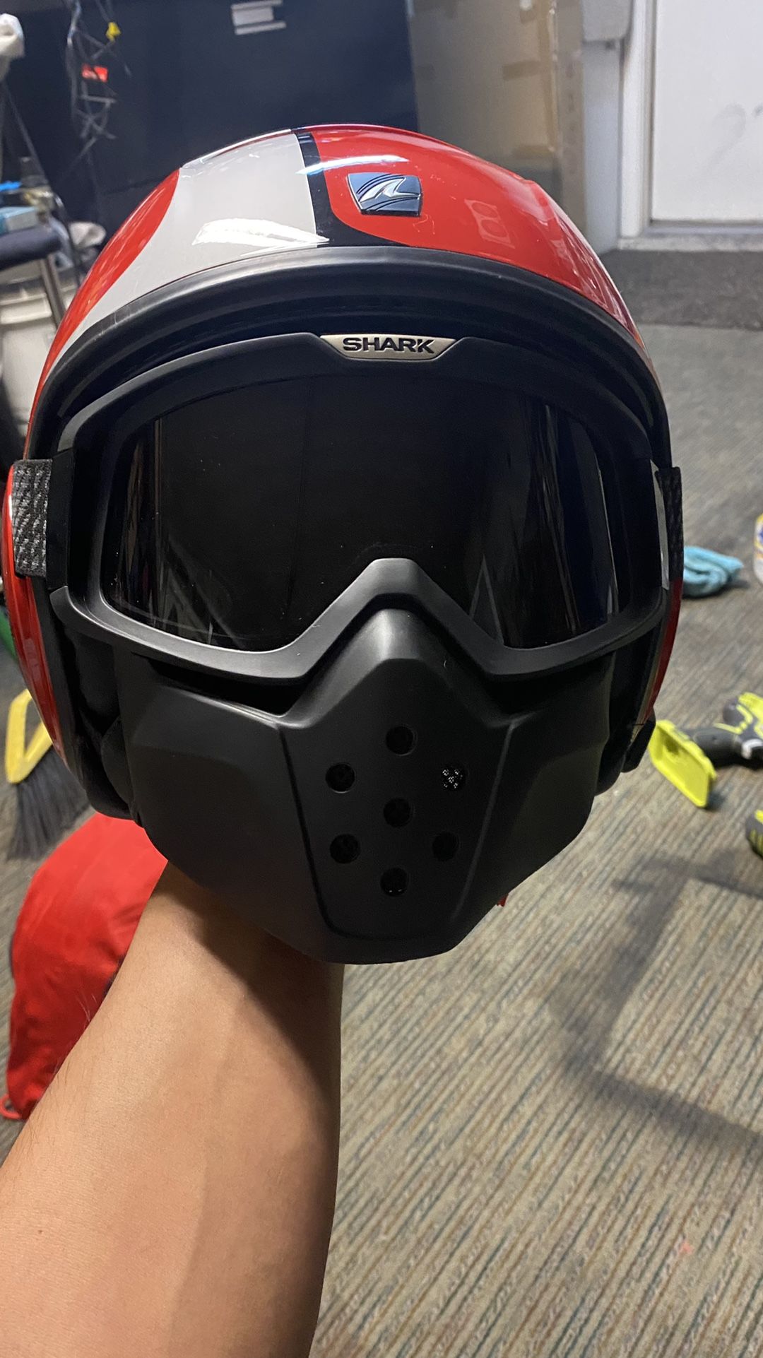 Shark Raw Stripe Helmet
