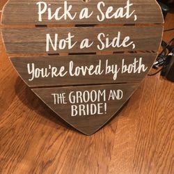 Wedding Seating Sign