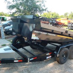 Southland 6 x 12 Low Side 14k Dump Trailer 