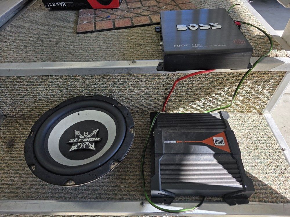 10" Sub And Amplifiers