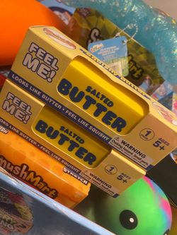 Squishy Butter Squeeze Salted Butter Stick Toy