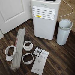COSTWAY 10000 BTU Portable Air Conditioner, 3 in 1 AC Unit, Fan &amp; Dehumidifier w/Sleep Mode, 24H Timer, LED Display, Child Lock, Remote Control &a